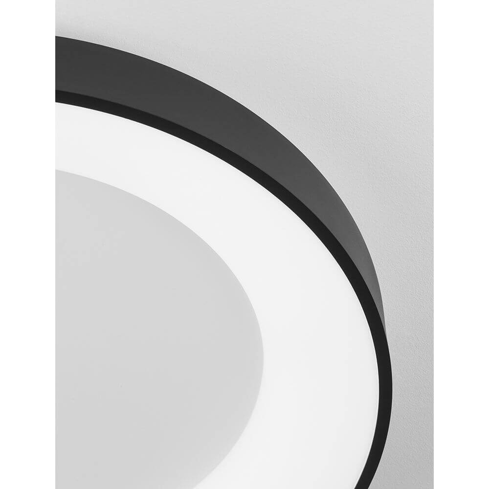 Rando LED Thin Deckenlampe Schwarz Ø 60cm