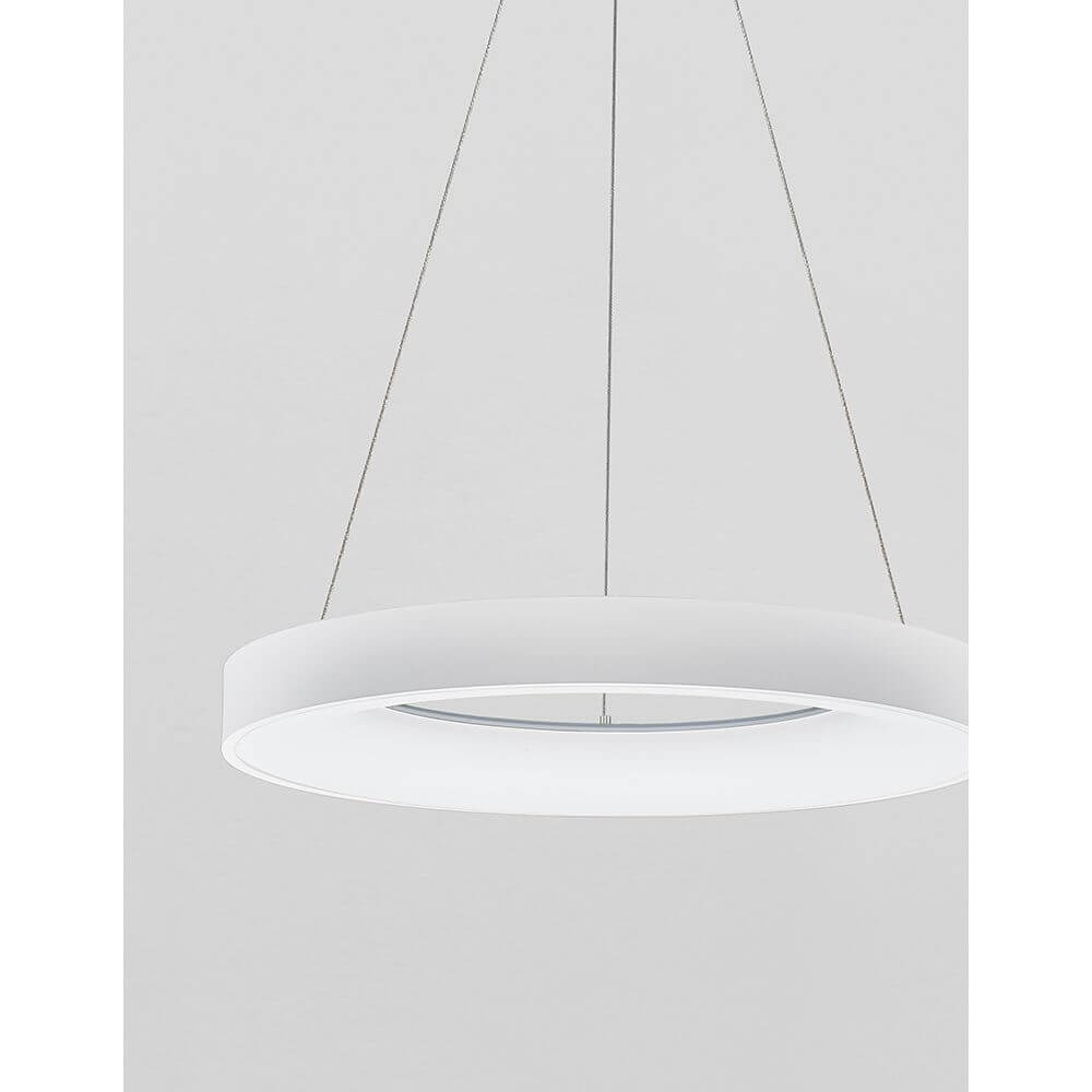 Rando LED Thin Hängelampe Ø 60cm Acryl schwebend, minimalistisches Design mit satinierter Acrylscheibe.