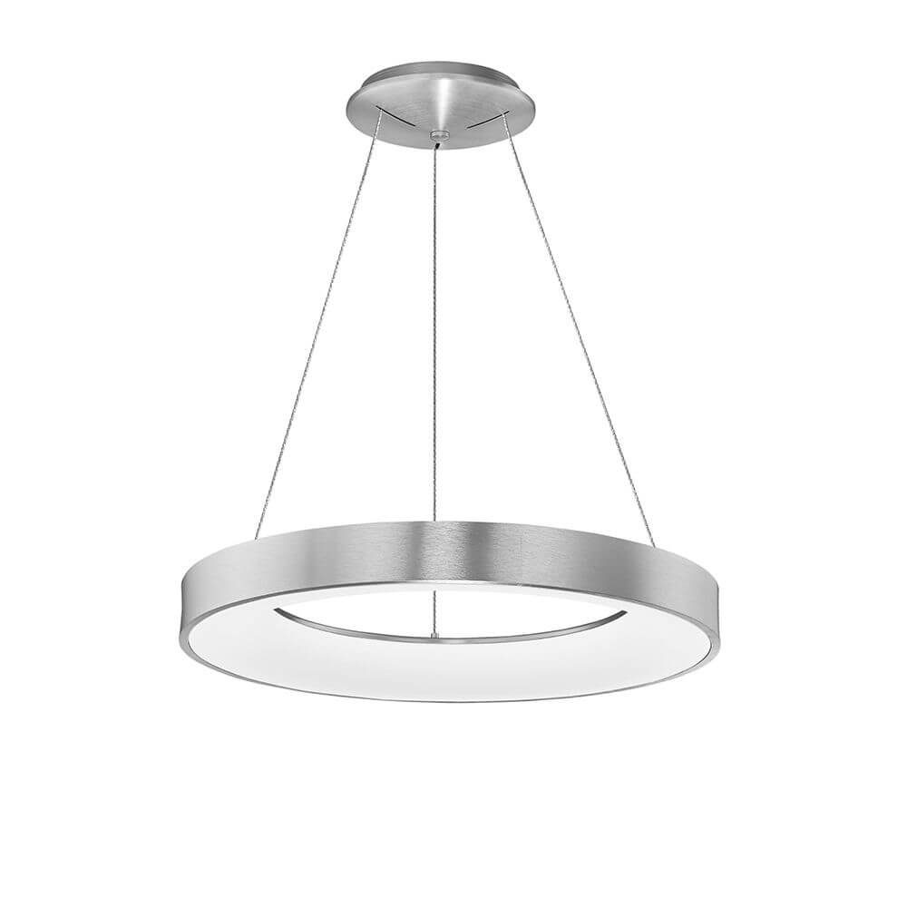 Rando LED Thin Hängelampe Ø 60cm Acryl mit schlankem, rundem Design und satinierter Acrylscheibe.