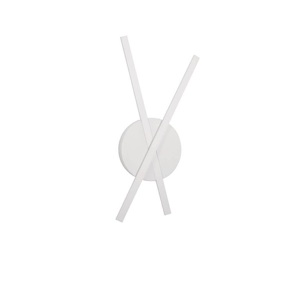 Reslin LED Metall Wandleuchte mit modernem Design in weißem Aluminium, ideal für stimmungsvolle Beleuchtung.