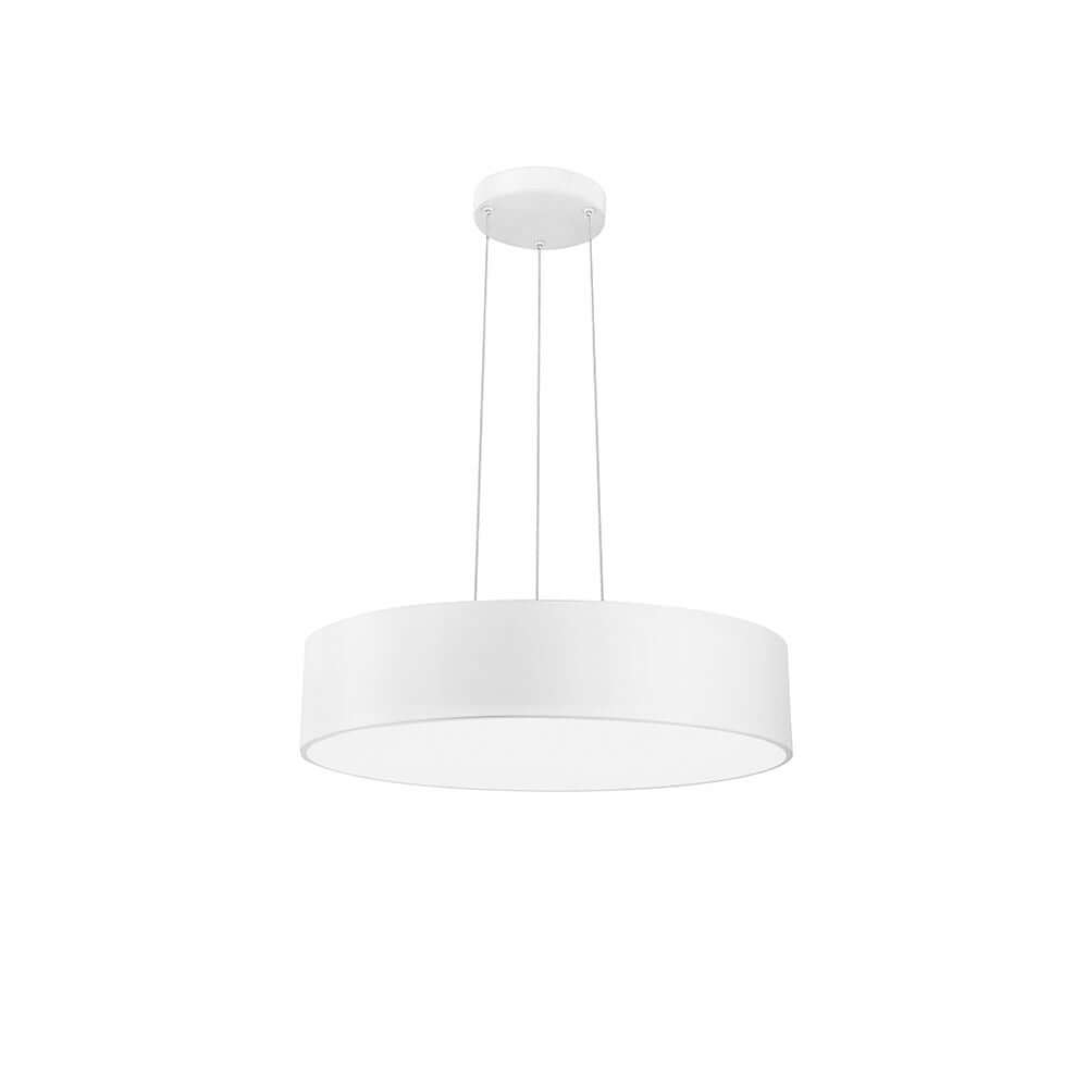 Roda LED Hängelampe mit modernem, minimalistischem Design aus Aluminium und Acryl in Weiß.