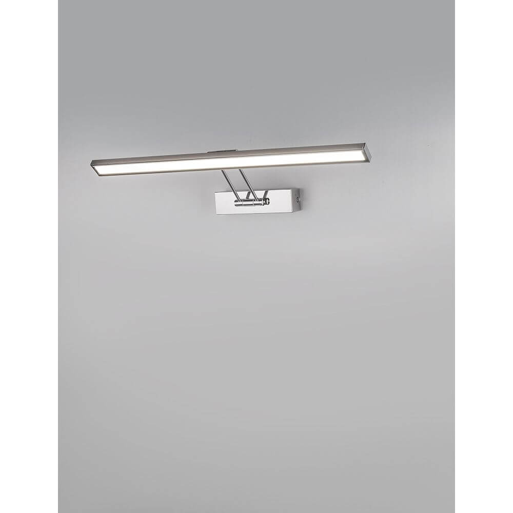 Rosa LED Bad Wandlampe Chrom mit stilvollem Design und integrierter LED-Beleuchtung für idealen Einsatz im Badezimmer.