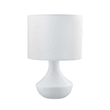 Rosia bordlampe mat hvid Ø 18cm med et elegant design og neutrale farver.