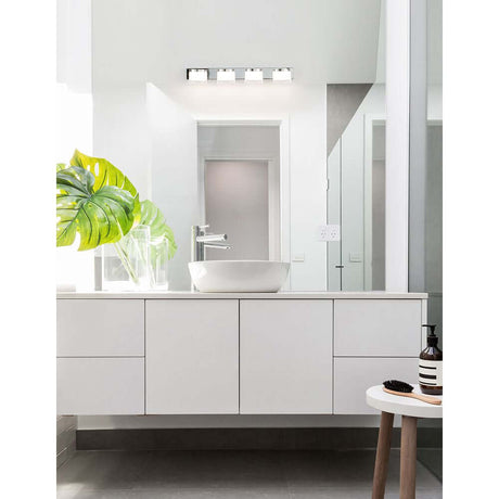 Sabia LED lámpara de baño 4 luces cromo