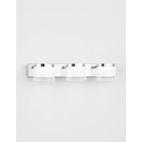 Lampa ścienna LED w łazience Sabia 3-płata, czysty