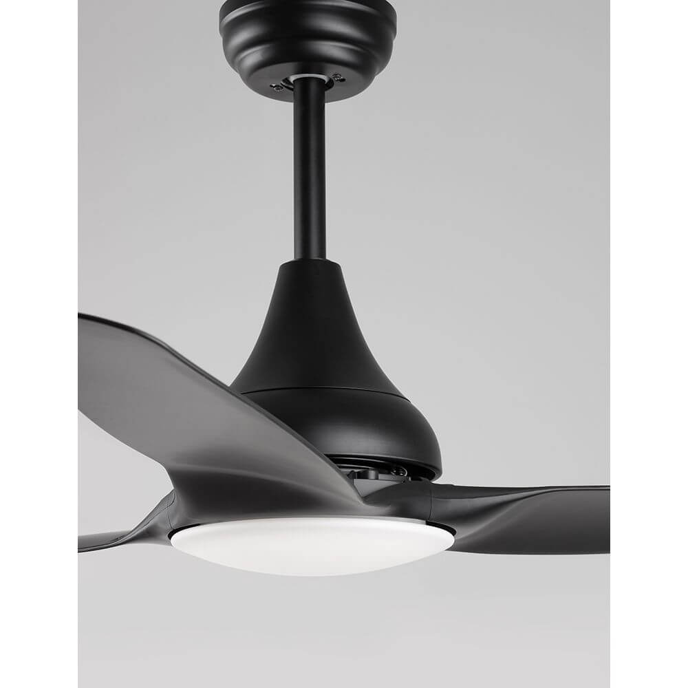 Samoa LED Ventilator Metall mit modernem Design und sanfter Beleuchtung für angenehme Raumluft.