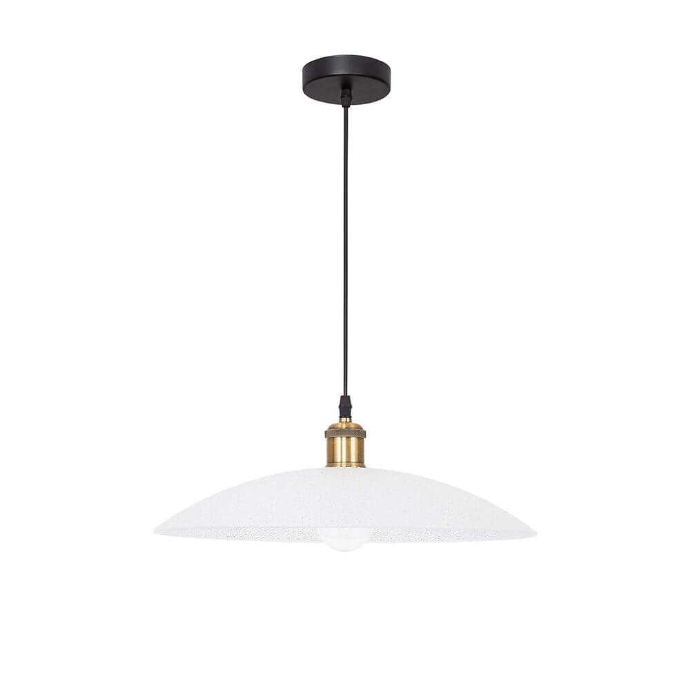 Sangro Glas Hängelampe Weiß, Gold mit modernem Design und skulpturaler Form, ideal für zeitgemäße Wohnwelten.