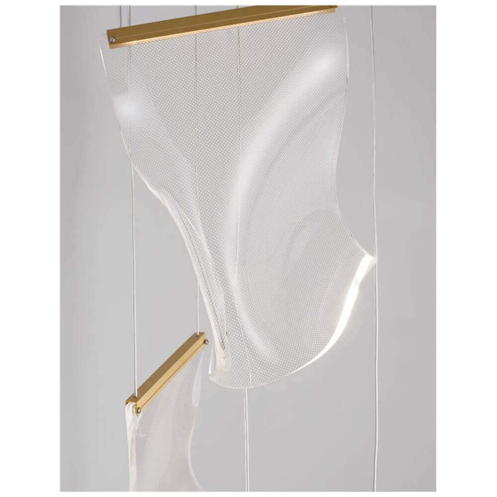 Siderno LED Hängeleuchte Aufhängung Acryl mit elegantem Design aus Aluminium und Acryl für stilvolle Beleuchtung.