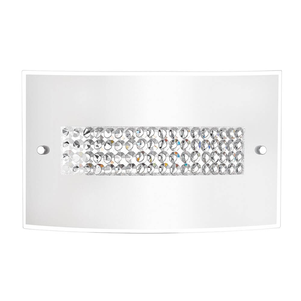 Thelta Wandlampe Glas Chrom mit modernem Design und glänzender Oberfläche, ideal für stilvolle Beleuchtung.