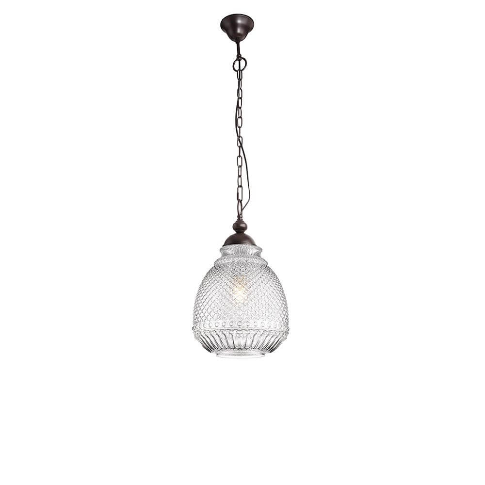 Toulon Glas-Pendellampe Metall mit elegantem Design und Glaslampenschirm, ideal für stilvolle Innenräume.