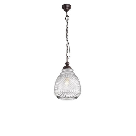 Toulon Glas-Pendellampe Metall mit elegantem Design und Glaslampenschirm, ideal für stilvolle Innenräume.
