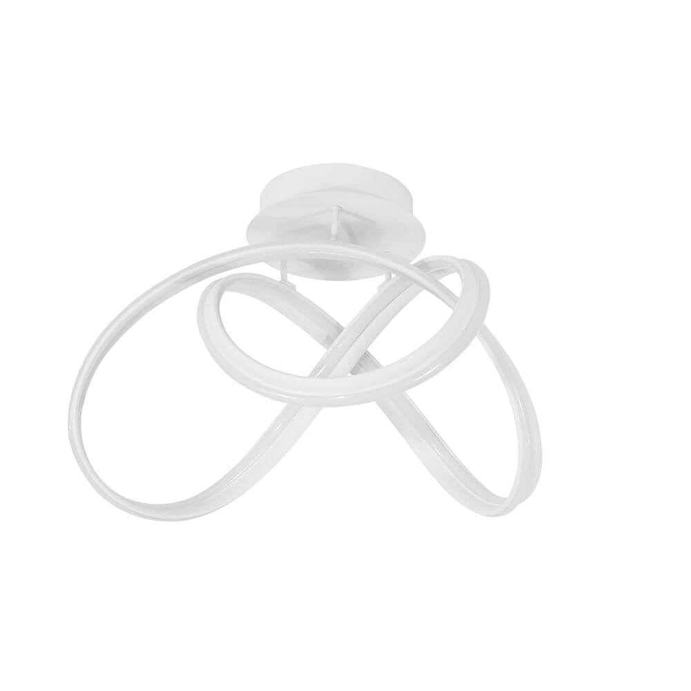 Truno LED Deckenlampe Metall Acryl in modernem Design mit eleganten, geschwungenen Formen.