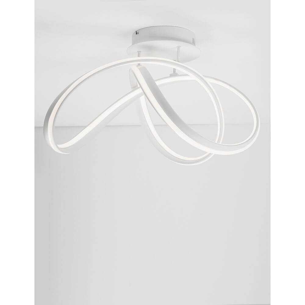 Truno LED Deckenlampe Metall Acryl mit modernem, minimalistischem Design und integrierter LED-Beleuchtung.