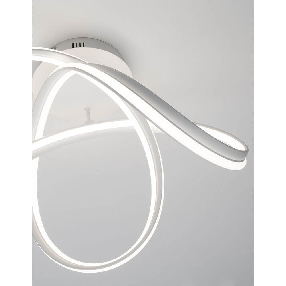 Truno LED Deckenlampe Metall Acryl in modernem Design mit eleganten Lichtlinien