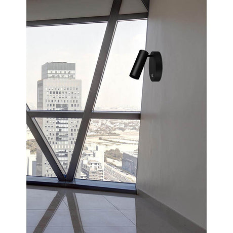 Umberto Wandlampe Verstellbar, Metall - schwarze verstellbare Wandleuchte für modernes Interieur