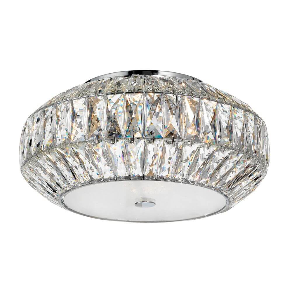 Valence Kristall Deckenlampe Ø 42cm mit funkelnden Kristallen und modernem Design.