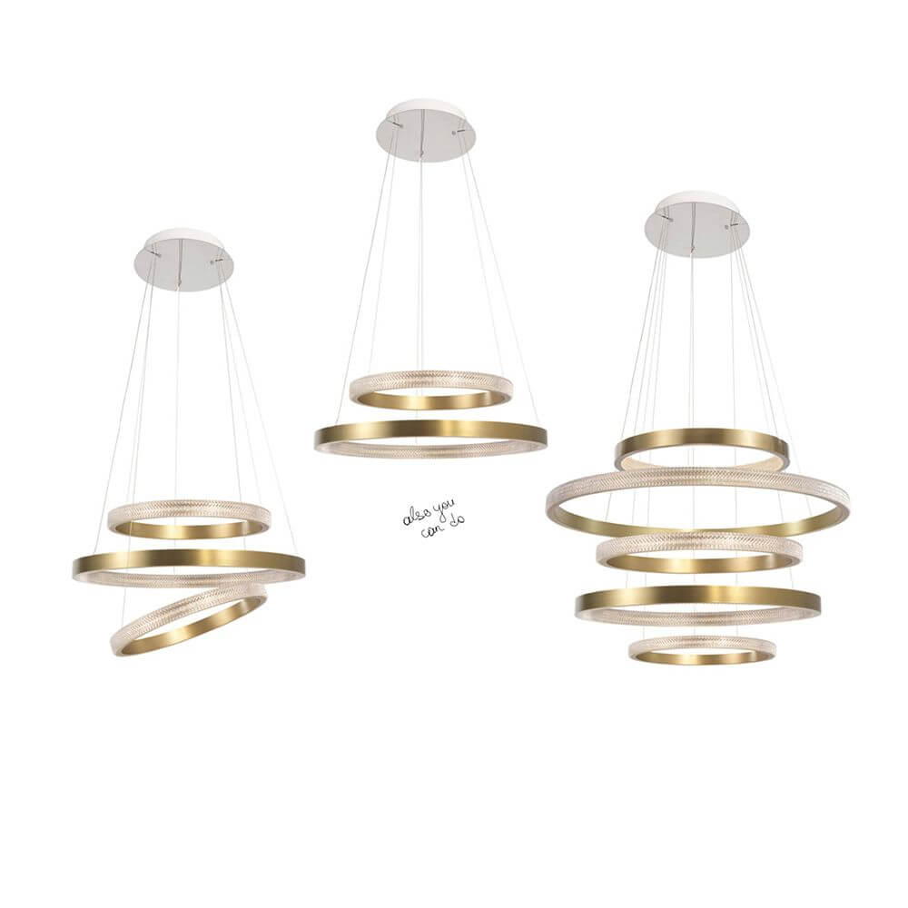 Vegas LED Hängeleuchte Antik-Messing mit elegantem Design und effektiver Lichtstreuung.