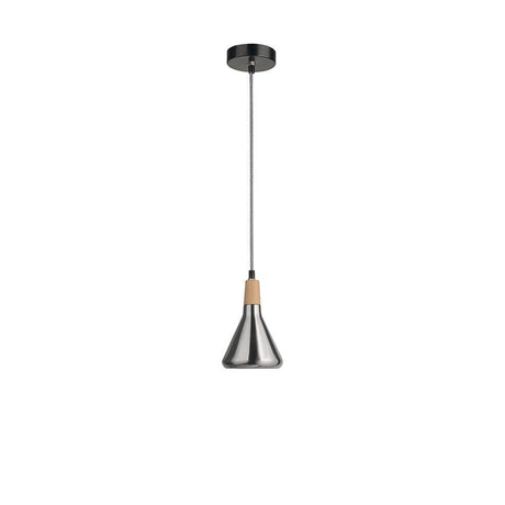 Venanzio Pendant lampe en bois naturel, métal