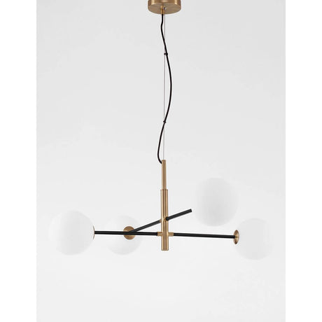 Vitra Hanging Lamp a 4-Flame Metal, Opal White