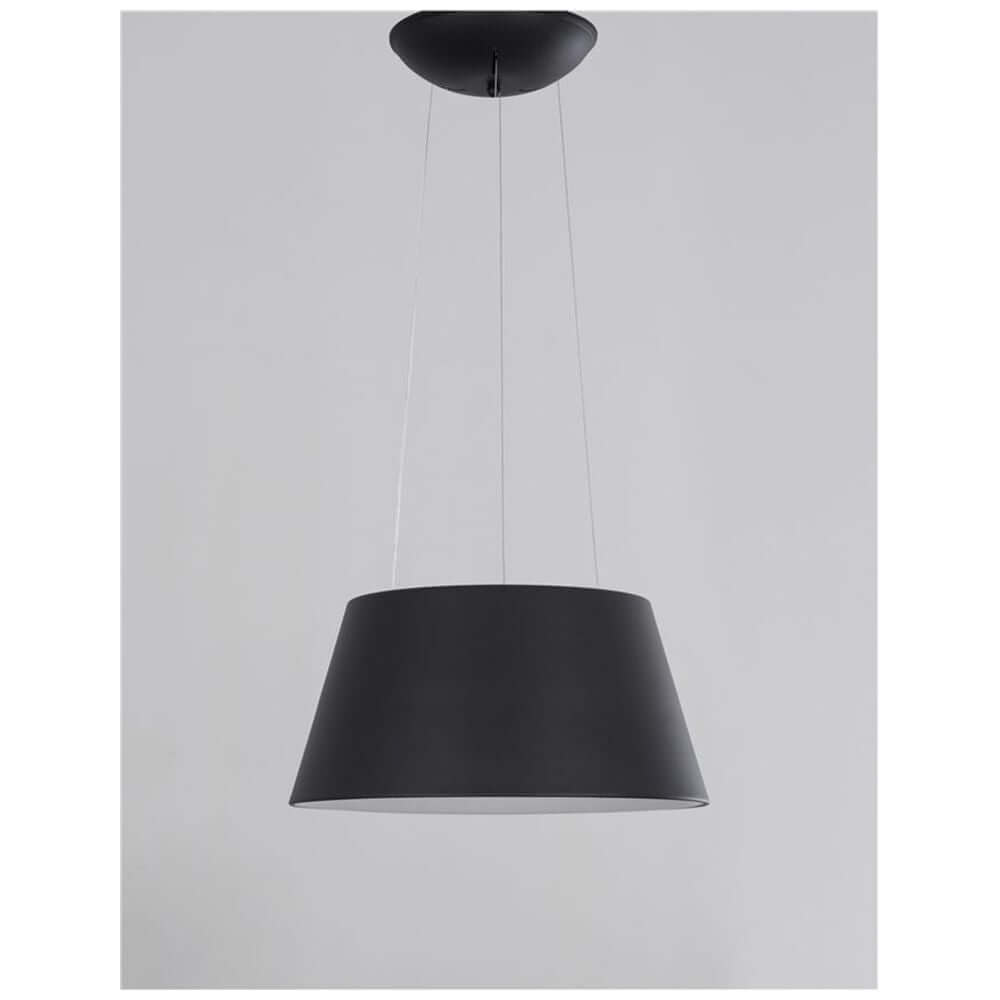 Nova Luce Volcano LED Hängelampe Ø 45cm in modernem Schwarz, elegante Abhängung für stilvolle Beleuchtung.