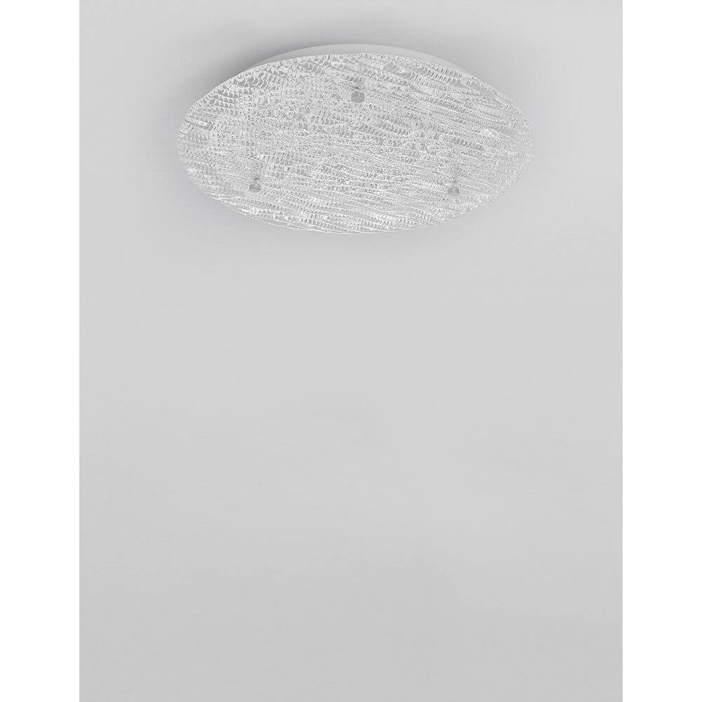 Wing LED Deckenlampe Metall, Glas in elegantem Design mit klarem Glas und LEDs für optimale Lichtverteilung.