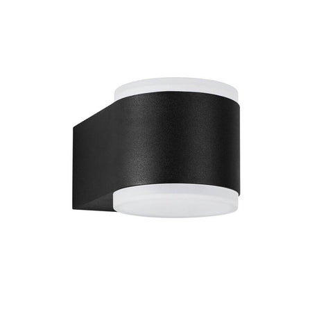 Nus LED Außenwandleuchte 3000K Up & Down Anthrazit IP54, moderne Fassadenleuchte aus Aluminium und Acryl