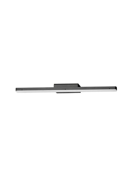 Nyx LED wall light 3000K IP44 in black aluminium and plastic for modern interiors.