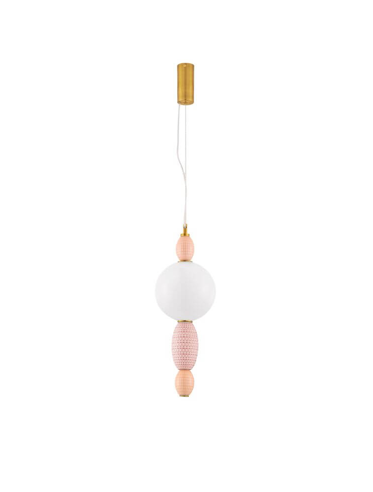 Obrie LED Pendelleuchte Ø 20cm 3000K Gold, Orrange, Pink, Weiß in elegantem Design