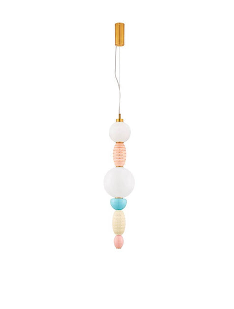 Obrie Led pendant lamp 2-flame Ø 20cm 3000k gold, blue, pink, white