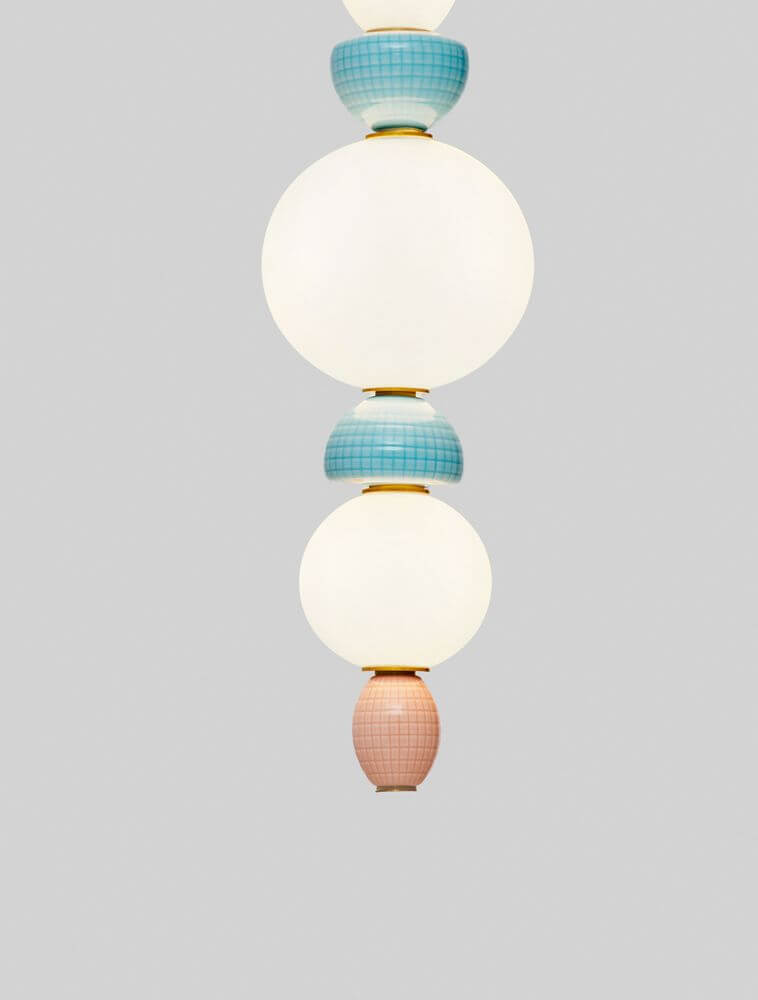 Obrie LED Pendelleuchte 3-flammig Ø 20cm 3000K Gold, Orange, Blau, Weiß im modernen Design