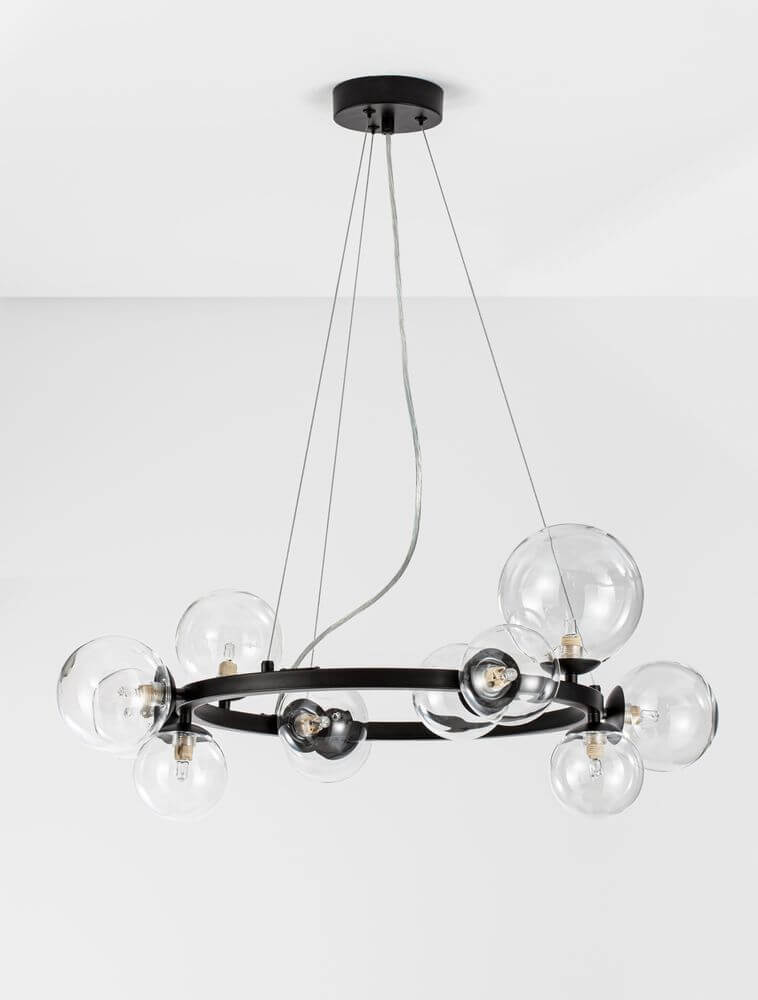 Odillia Pendelleuchte Ø 65cm G9 11-flammig mit klarem Glas und elegantem Design für stimmungsvolle Beleuchtung.