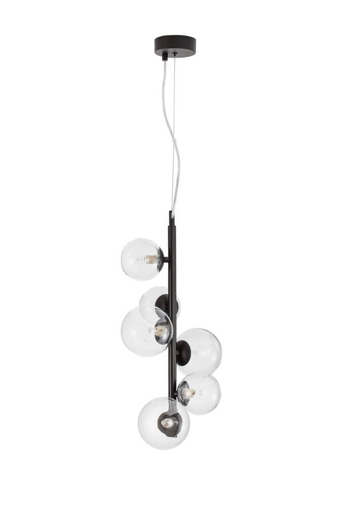 Odillia Pendelleuchte G9 6-flammig mit eleganten Glasdiffusoren und modernem Design.