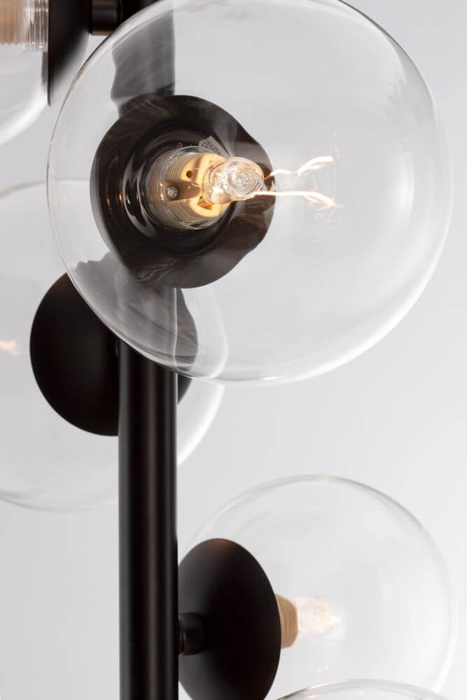 Odillia Pendelleuchte G9 6-flammig mit gläsernen Diffusoren und modernem Design.