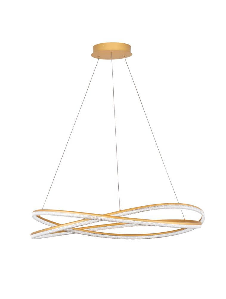 Ofelia LED Pendelleuchte 2-flammig Ø 95cm 3000K elegante Deckenlampe in schickem Design.