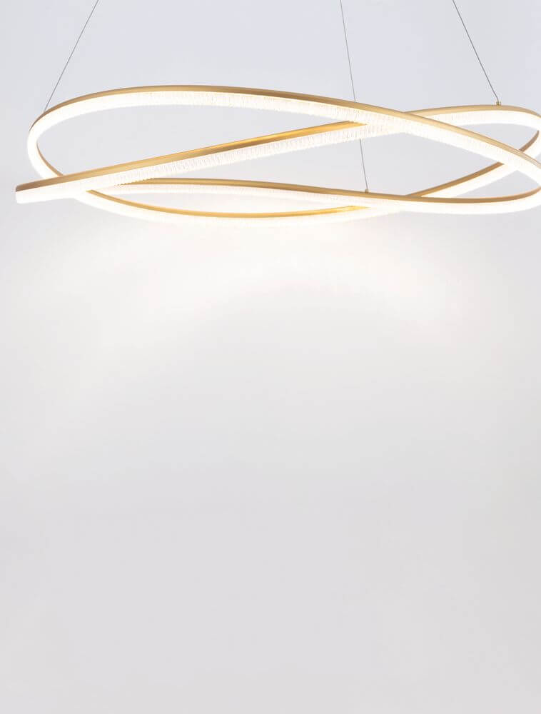Ofelia LED Pendelleuchte 2-flammig Ø 95cm 3000K in modernem Design, elegantes Licht für jeden Raum.