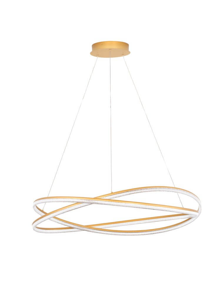 Ofelia LED Pendelleuchte 2-flammig Ø 95cm 3000K elegante Deckenleuchte in modernem Design.