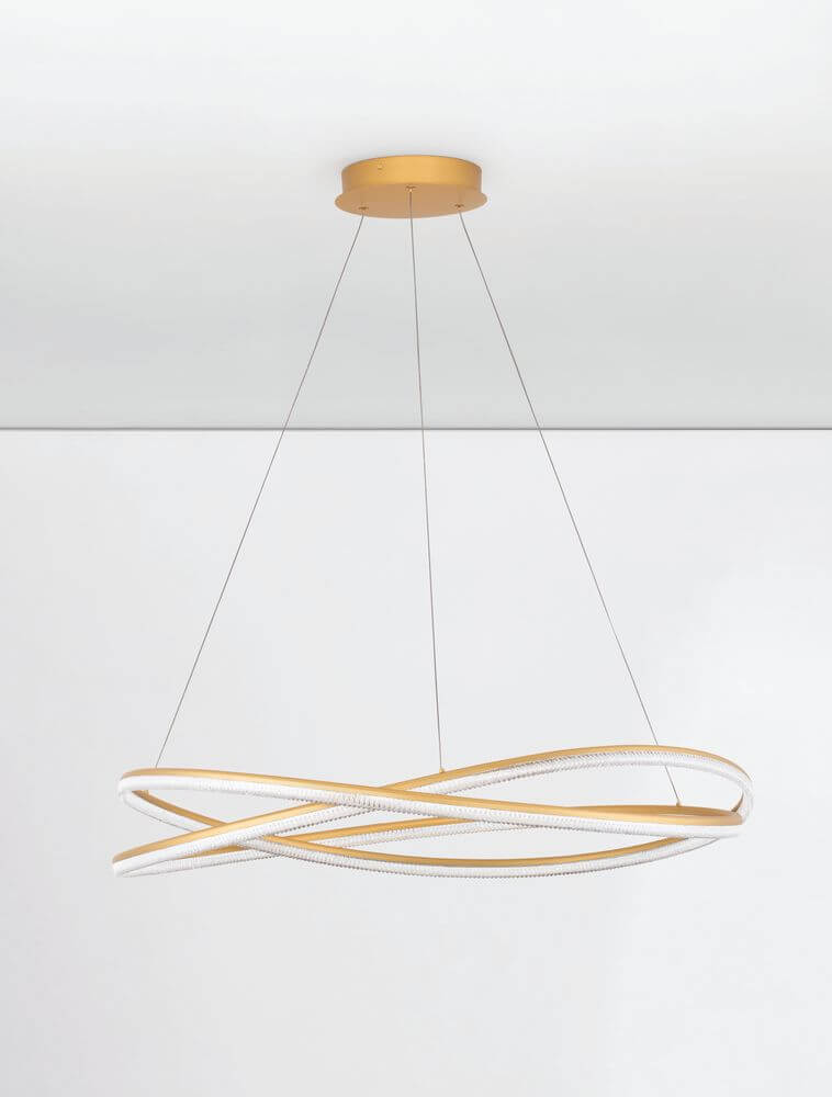 Ofelia LED Pendelleuchte 2-flammig Ø 95cm 3000K mit elegantem Design für stilvolle Beleuchtung