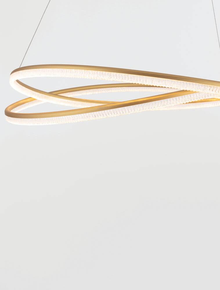 Ofelia LED Pendelleuchte 2-flammig Ø 95cm 3000K in modernem Design mit warmem Licht.