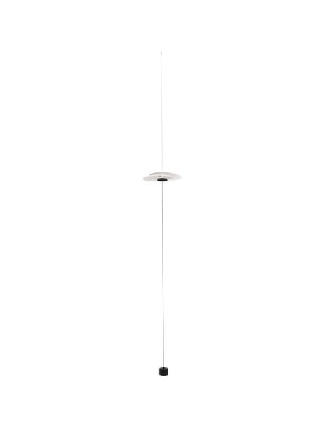 Olea LED plafonnier Ø 35 cm 3000K fiche secteur blanc,noir suspendu à un câble fin.