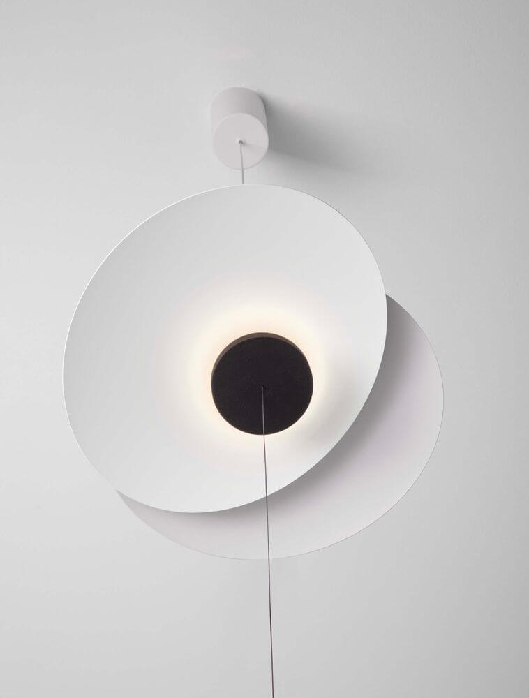 Olea LED Deckenleuchte Ø 35cm 3000K Weiß,Schwarz in moderner Design-Optik.