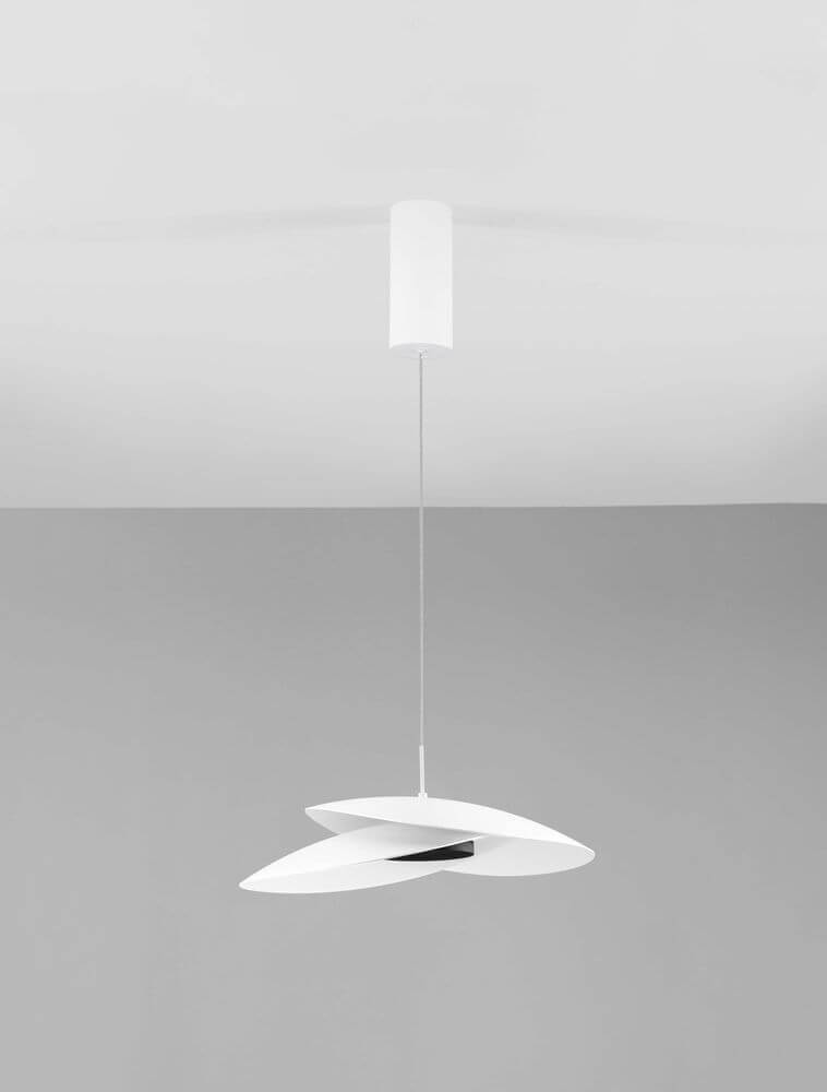 Olea LED Pendelleuchte Ø 35cm 3000K in modernem Design, schwebend von der Decke hängend.