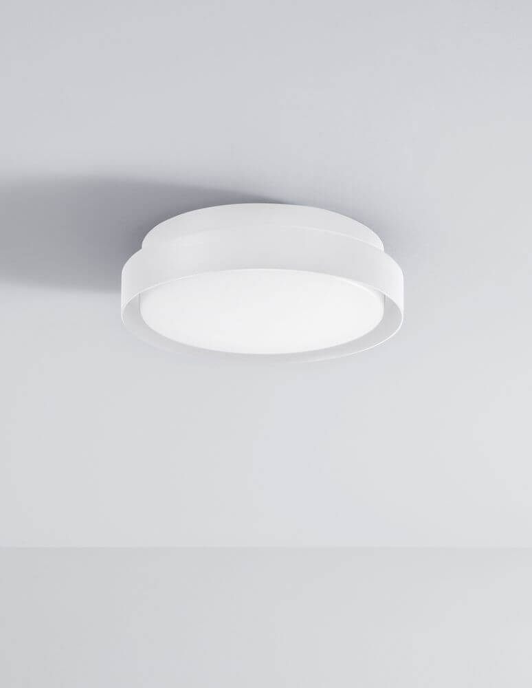Alt Tag: Oliver LED Außenwandleuchte 3000K IP65 – weiße, runde Außenwandleuchte aus Acryl und Aluminium, witterungsbeständig und modern
