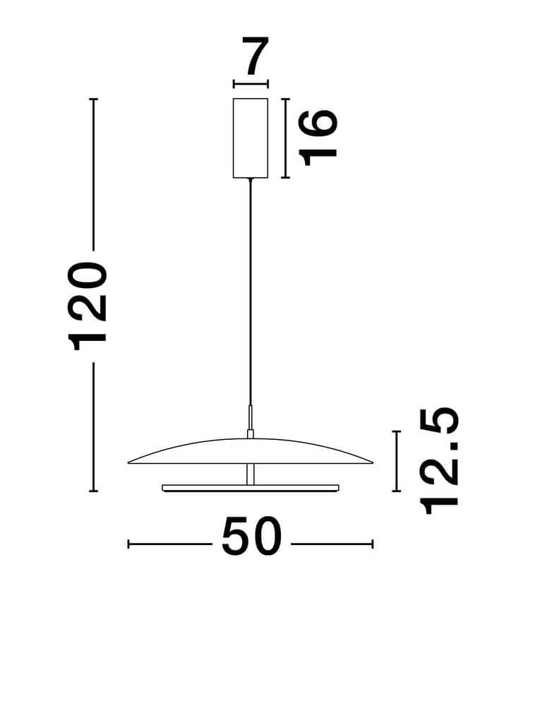 Olos LED Pendelleuchte 3000K Weiß,Chrom mit Abmessungen: 120cm Höhe, 50cm Durchmesser, moderne Lichtlösung
