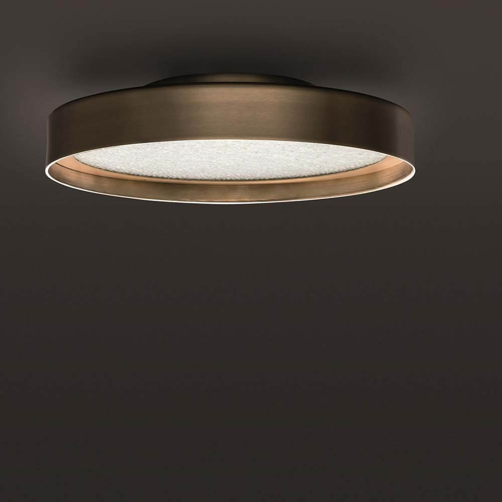 Oluce Deckenlampe Berlin 30 Antik-Goldfarben