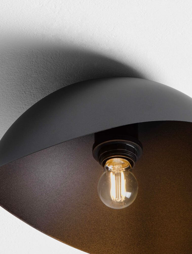Opsi Deckenleuchte E27 Ø 30cm mit schickem Design und glühender Lampe, ideal für stilvolle Räume.