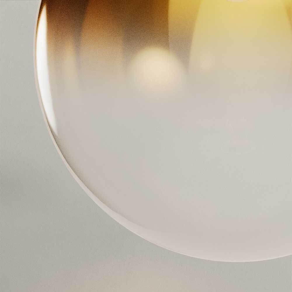 s.luce Orb Axis Glas-Tischlampe Dreibein 20cm mit elegantem Glaskugel-Design und modernem Finish.