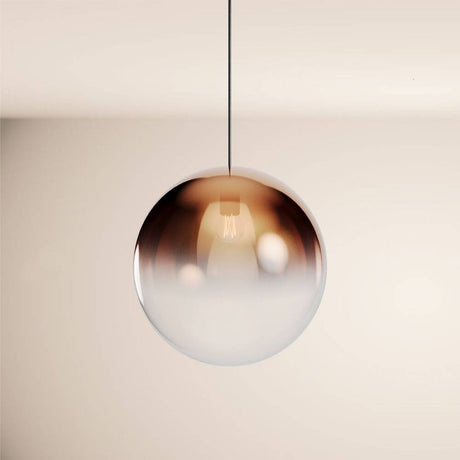 s.luce Orb Glaskugel Galerieleuchte 500cm Aufhängung Schwarz mit elegantem Glasdesign und minimalistischem Stil.