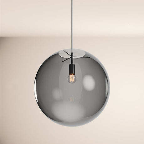 s.luce Orb Boule de verre Lampe de galerie 500cm Suspension Noir