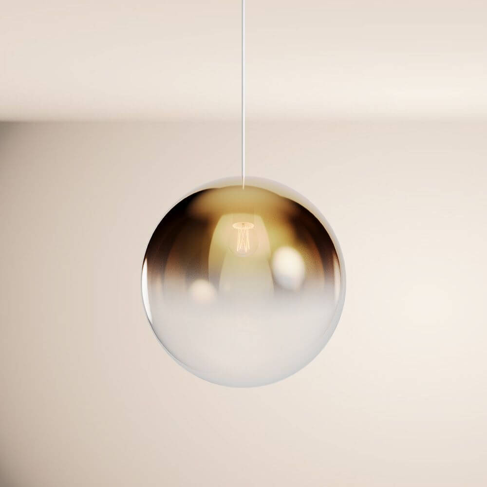 s.luce Orb Glaskugel Galerieleuchte Aufhängung 500cm Weiß im modernen Design mit weichem Licht.