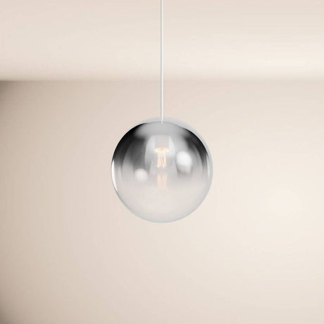 s.luce Orb Glaskugel Pendelleuchte Aufhängung 150cm Weiß in Glas-Design, ideal für stilvolle Innenräume.